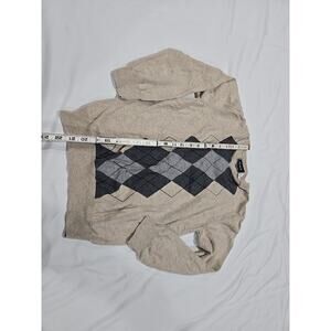 The Children's Place Boys Tan Argyle V-Neck Sweater Size 10/12 Large